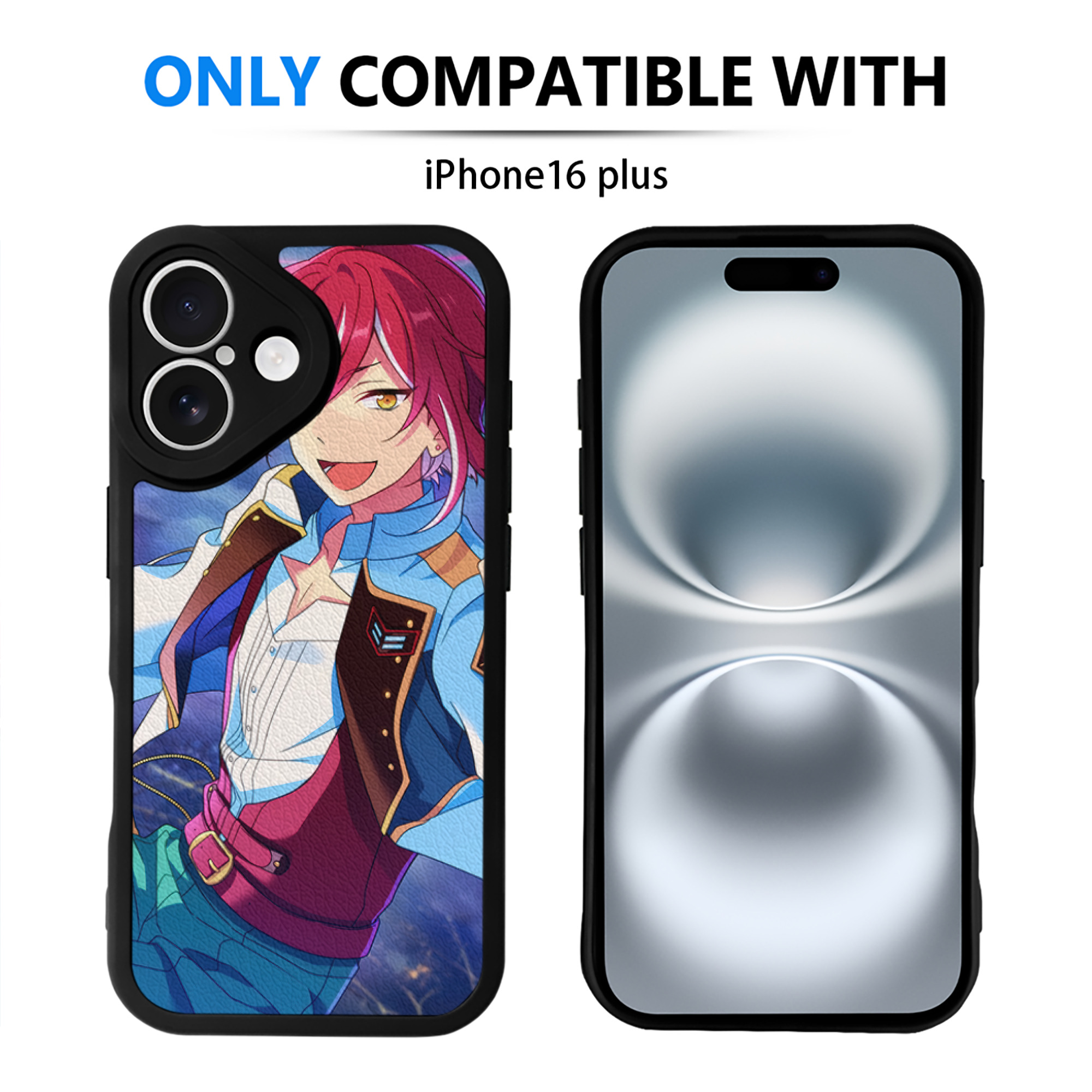（画像用） あんさんぶるスターズ! Ensemble Stars 【iPhone 16シリーズ対応】シリコンスマホケース（レザー調） 材質：シリコン